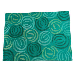 Crate & Barrel Place Mat Mila Turquoise Single Piece Centerpiece Tray Linerrer